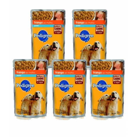 Combo Pedigree Sachê Cães Filhotes Carne 100g - 5 unidades Combo Pedigree Sachê Cães Filhotes Carne 100g - 5 unidades