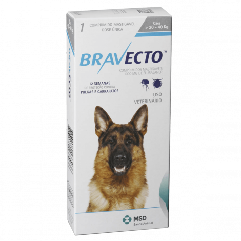 Bravecto de 20 a 40 Kg Bravecto de 20 a 40 Kg