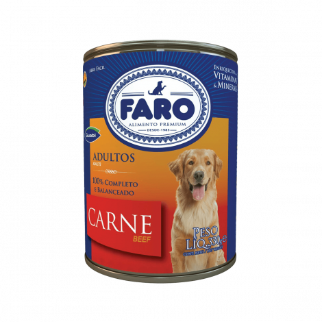 Faro Adultos Carne Lata 280g Faro Adultos Carne Lata 280g